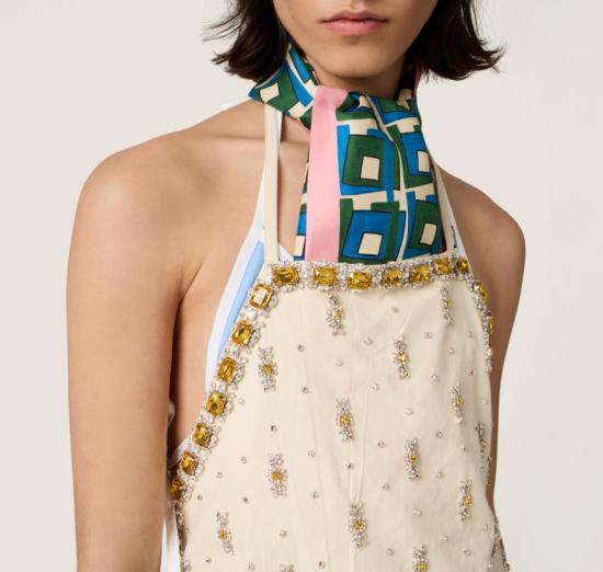 26SS 미우미우 머플러/스카프 5FF0652IG3 F05AG ROSA ALLORO - MIU MIU