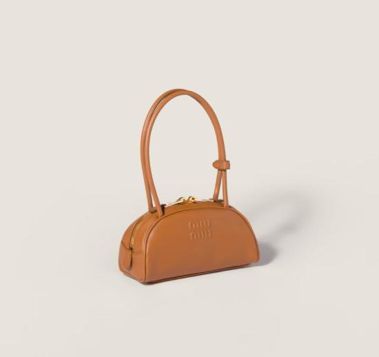 26SS 미우미우 보 레더 백 5BB192VOOO2CRW F0046 COGNAC - MIU MIU
