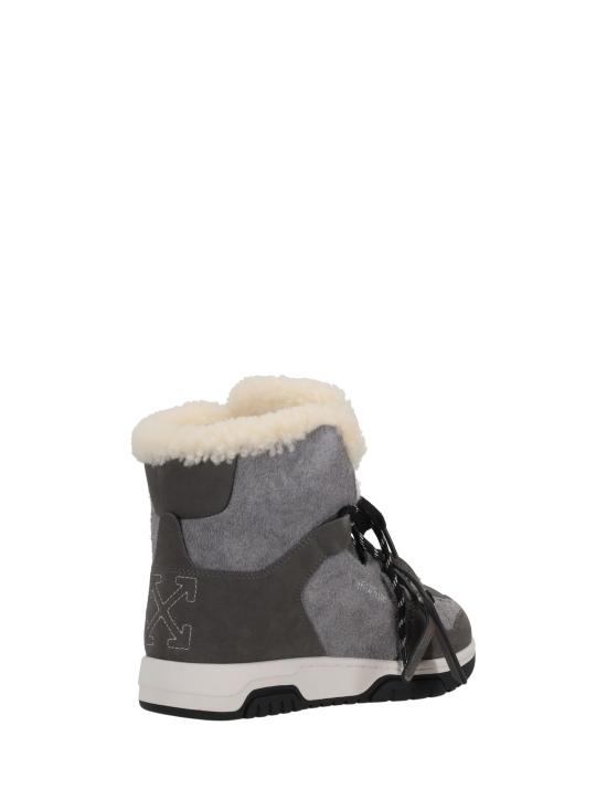 25FW 오프화이트 부츠 OWIY001F25LEA001 6512 CENERE HAVANA BLACK - OFF WHITE