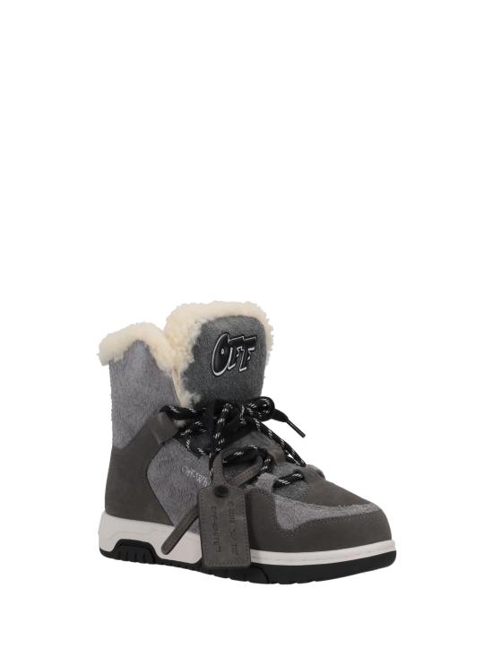 25FW 오프화이트 부츠 OWIY001F25LEA001 6512 CENERE HAVANA BLACK - OFF WHITE