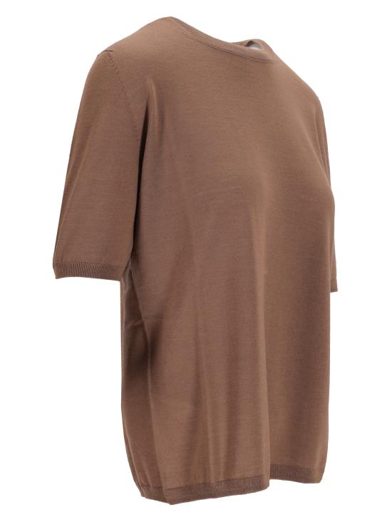 26FW 막스마라 GERICO 버진울 반소매 니트 탑 2521366161600GERICO 004 NOCCIOLA - MAX MARA