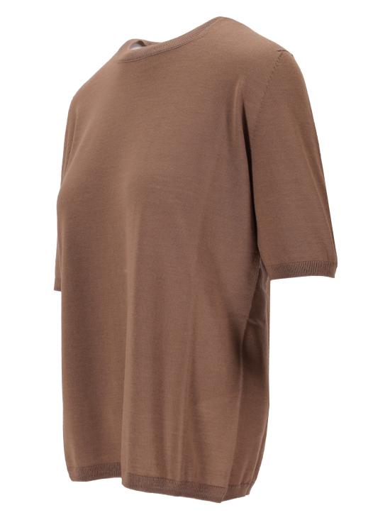 26FW 막스마라 GERICO 버진울 반소매 니트 탑 2521366161600GERICO 004 NOCCIOLA - MAX MARA