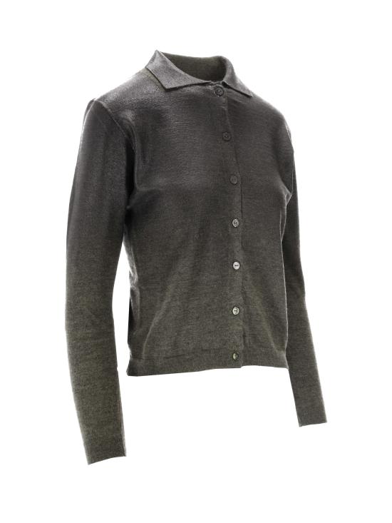 26SS 마르지엘라 울 블렌드 가디건 S51HP0031M13236 696S GREEN BLACK - MAISON MARGIELA