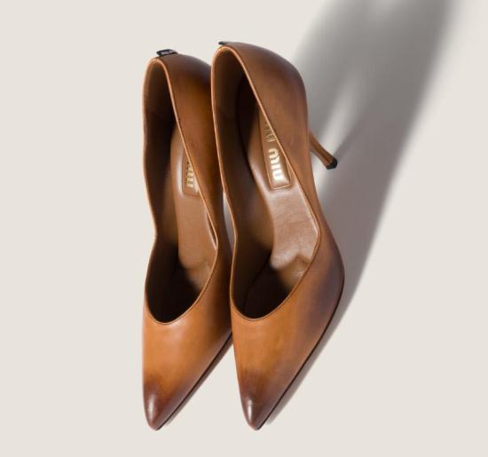 26SS 미우미우 힐/펌프스 5I546EFA085537 F0046 COGNAC - MIU MIU