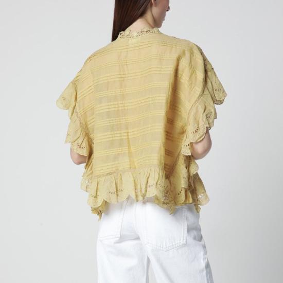 26SS 이자벨마랑에뚜왈 페이튼 탑 HT0768FAD1J05E 10LC YELLOW - ISABEL MARANT ETOILE