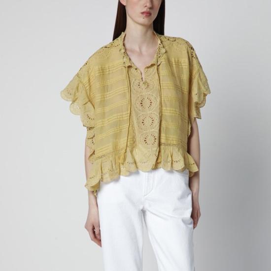 26SS 이자벨마랑에뚜왈 페이튼 탑 HT0768FAD1J05E 10LC YELLOW