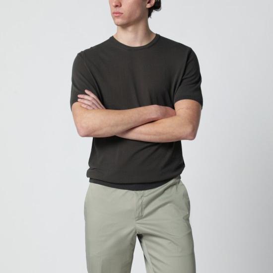 26SS 로베르토 콜리나 반팔 티셔츠 261MYA10021CO 08 BROWN