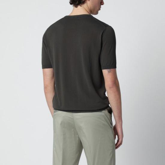 26SS 로베르토 콜리나 반팔 티셔츠 261MYA10021CO 08 BROWN - ROBERTO COLLINA