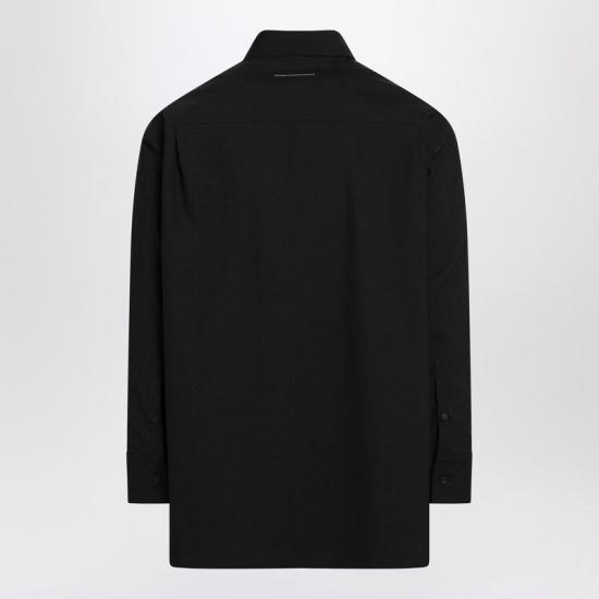 26SS MM6 메종마르지엘라 긴팔 셔츠 SH0DT0040M35733 900 BLACK - MM6 MAISON MARGIELA