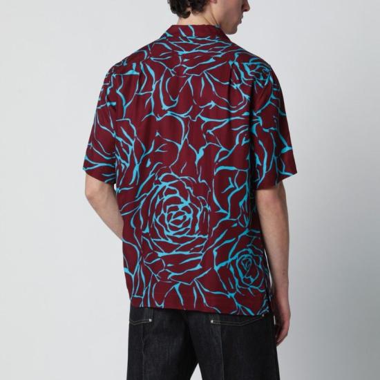 26SS 드리스 반 노튼 긴팔 셔츠 207423244 358 BURGUNDY - DRIES VAN NOTEN