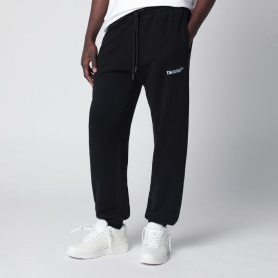 26SS 오프화이트 스트레이트 팬츠 OMCH057S26FLE003 0001 BLACK