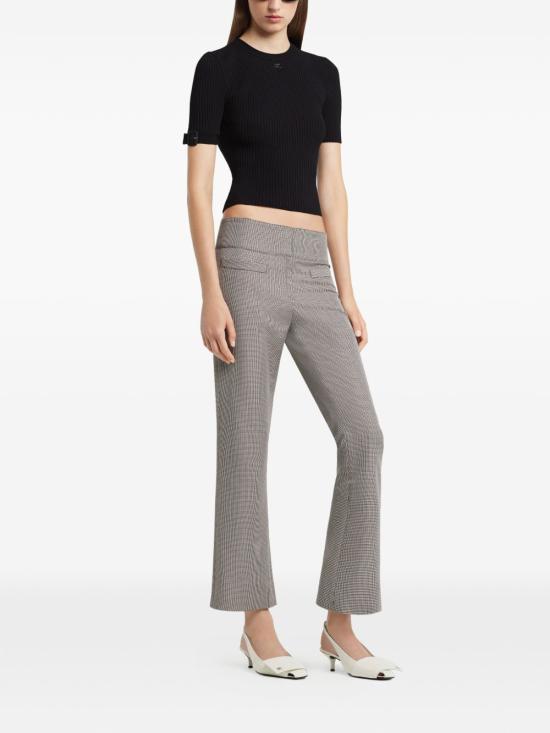 26SS 쿠레쥬 반팔 티셔츠 126MPU267FI00019999 BLACK - COURREGES