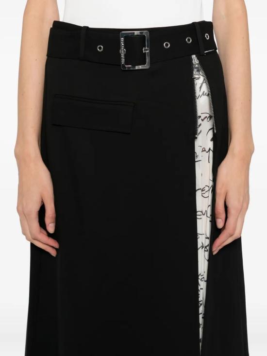 25FW 칼라거펠트 미디 스커트 A3W12017 999BLACK - KARL LAGERFELD