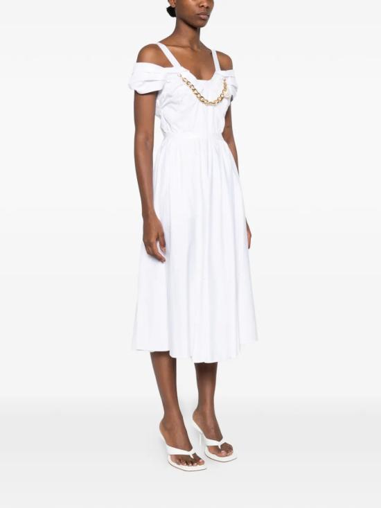 26SS 엘리자베타프랜치 미디 원피스 AB92161E2 100BIANCO - ELISABETTA FRANCHI