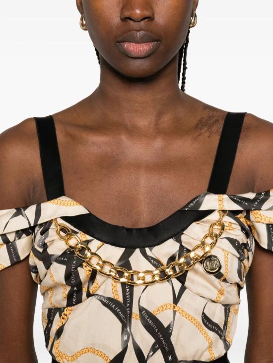 26SS 엘리자베타프랜치 미디 원피스 AB91061E2 045CREMA - ELISABETTA FRANCHI