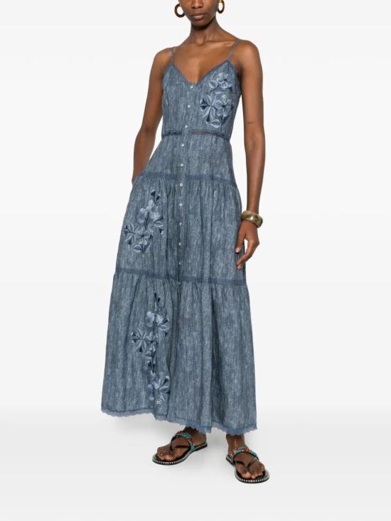 26SS 에르마노 미디 원피스 D48EQ023EB9 MF152DENIMSCU - ERMANNO