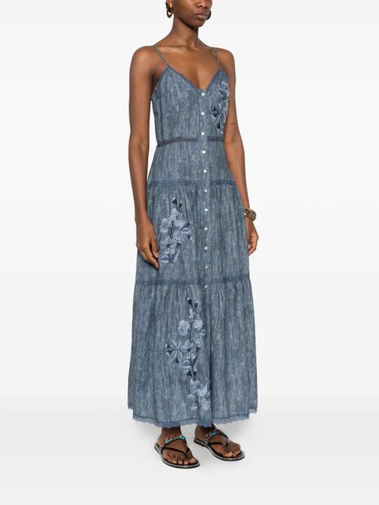 26SS 에르마노 미디 원피스 D48EQ023EB9 MF152DENIMSCU - ERMANNO