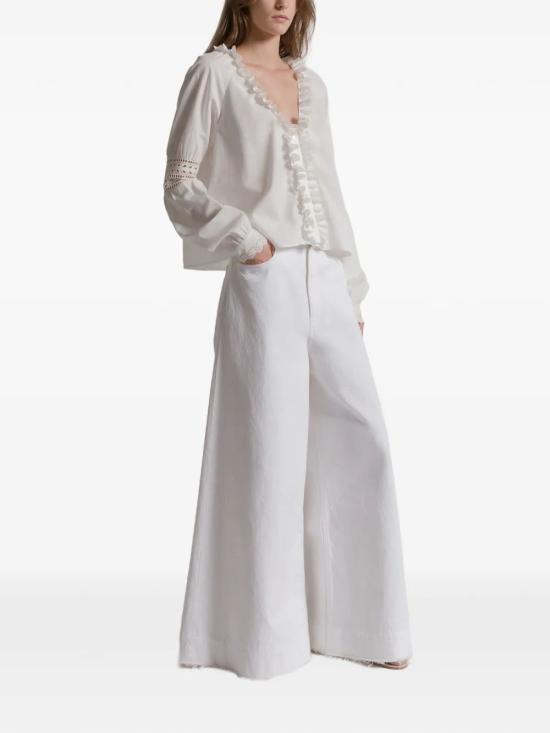 26SS 알베르타 페레티 스트레이트 팬츠 261U03051631 0002WHITE - ALBERTA FERRETTI