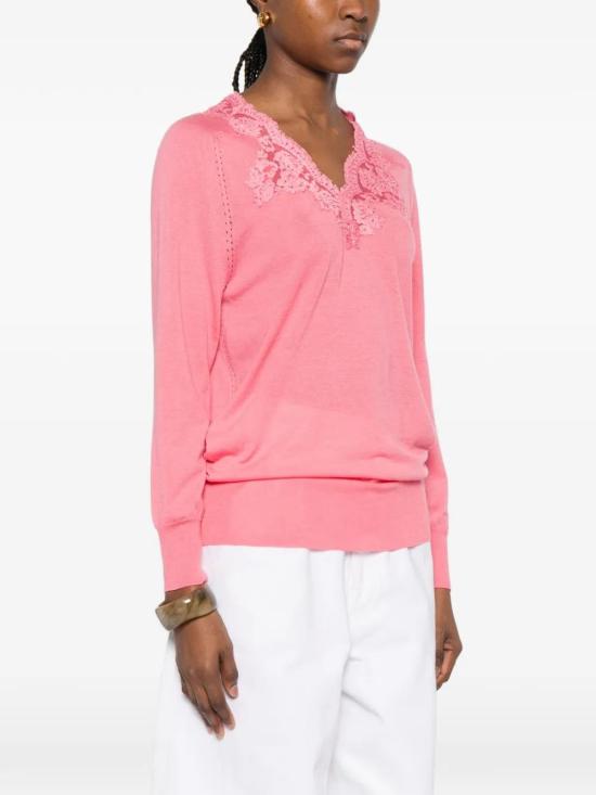 26SS 에르마노 스웨터 D48EM005APE50 MF749ROSABUBB - ERMANNO