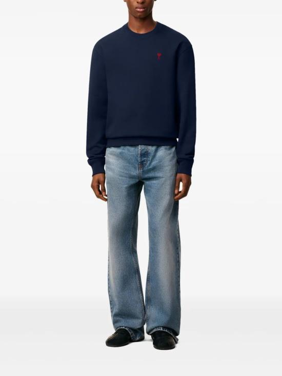 26SS 아미 스몰 하트 로고 스웨트셔츠 BFUSW035730 430BLEUNUIT - AMI