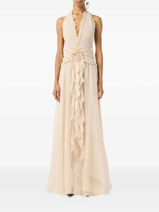 26SS 블루마린 미디 원피스 P622A803A N0817 YELLOW ORANGE - BLUMARINE