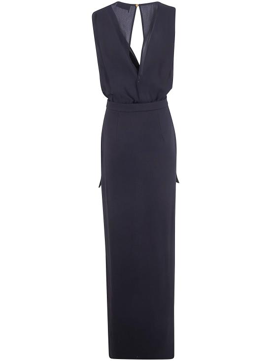 26SS 엘리자베타프랜치 미디 원피스 AB91561E2 110 BLACK - ELISABETTA FRANCHI