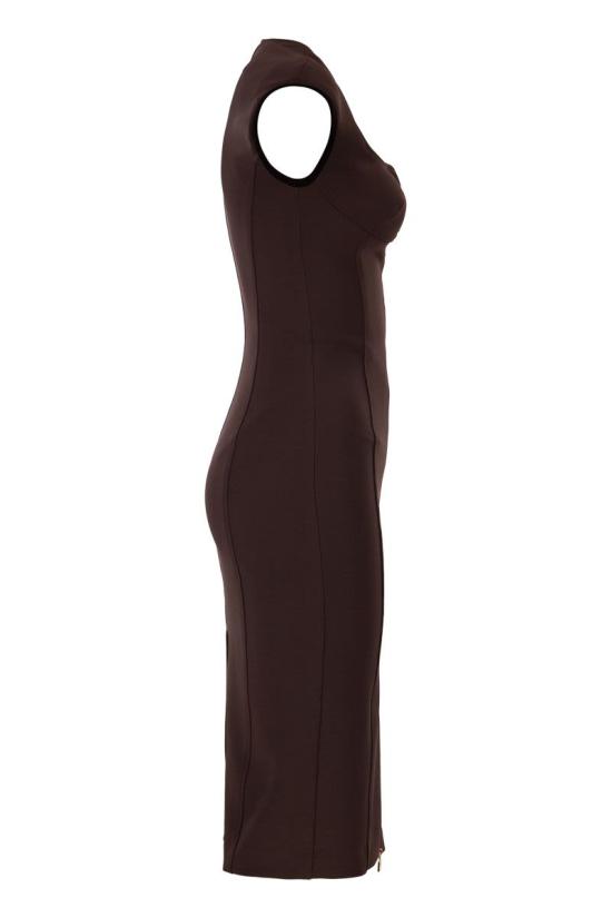 26SS 엘리자베타프랜치 미디 원피스 AB90061E2 644 BROWN - ELISABETTA FRANCHI