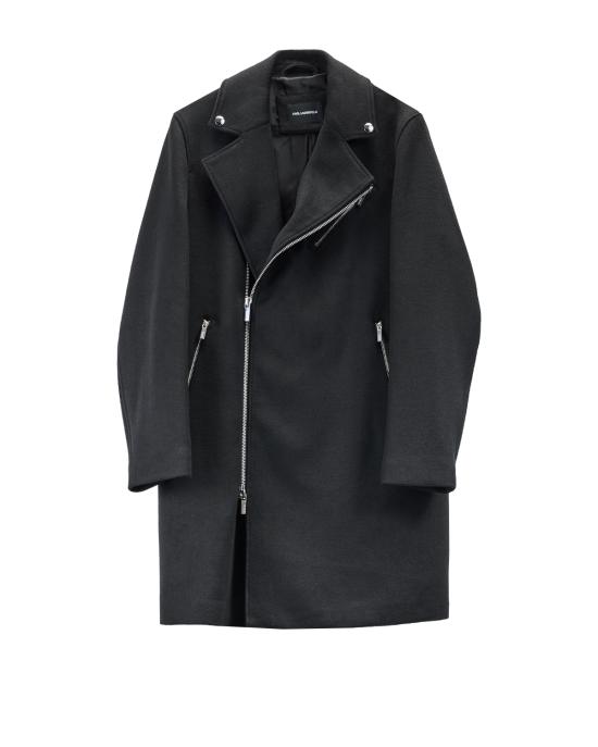 25FW 칼라거펠트 코트 455015 554751 990 NERO