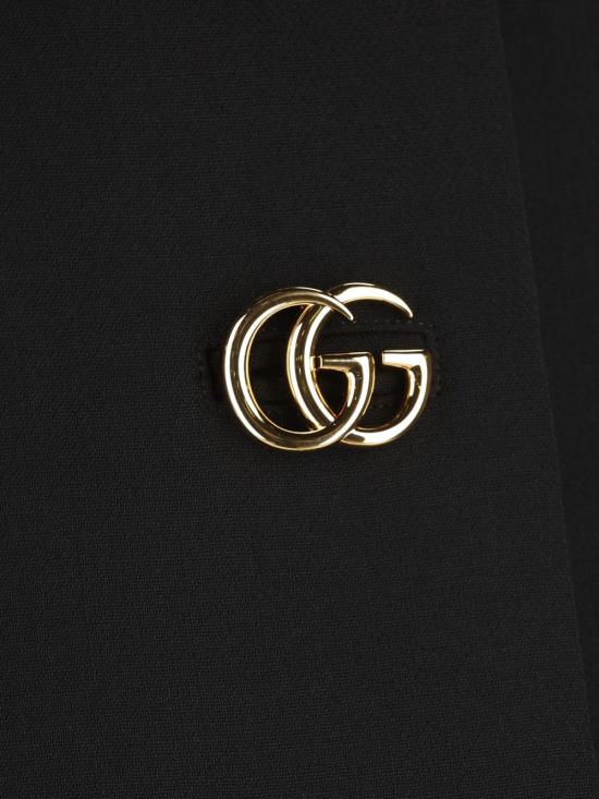 26SS 구찌 크레이프 울 더블 G 버튼 스커트 864526 ZACKN1000 BLACK - GUCCI