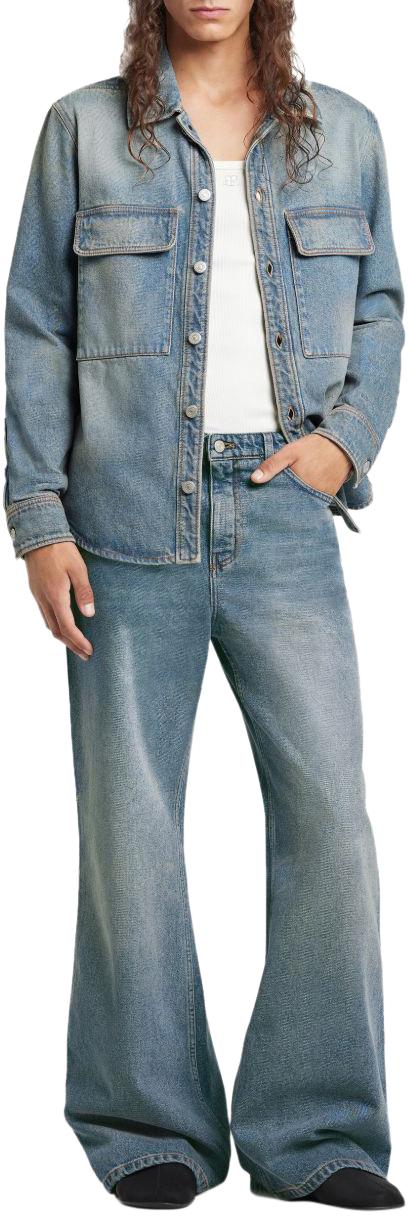 26SS 쿠레쥬 데님 셔츠 126DCH123DE00587055 BLUE - COURREGES