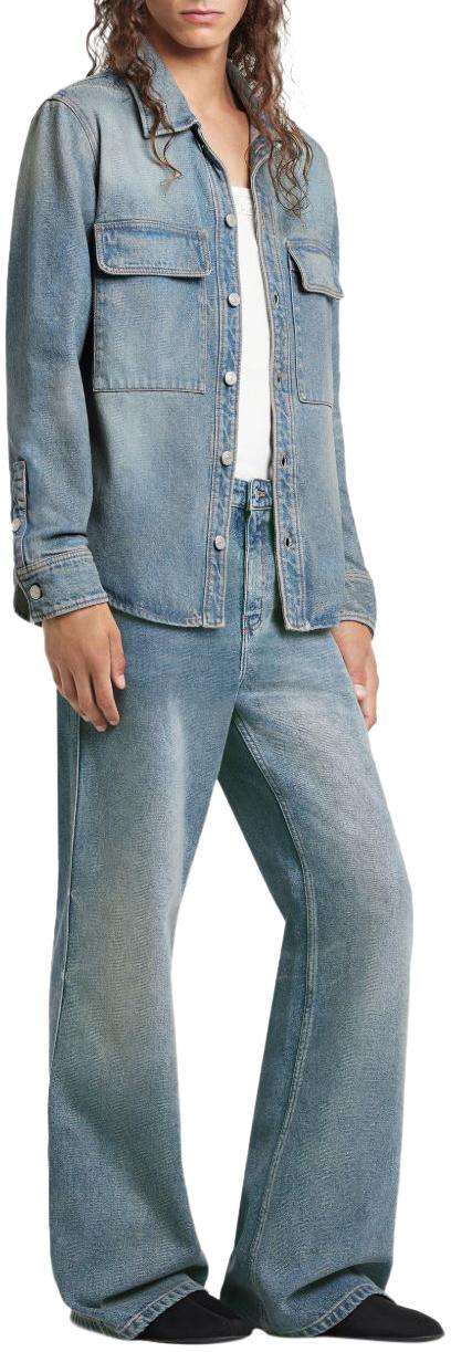 26SS 쿠레쥬 데님 셔츠 126DCH123DE00587055 BLUE - COURREGES