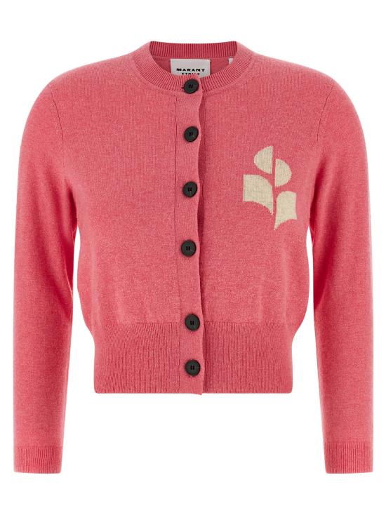 26SS 이자벨마랑에뚜왈 뉴턴 코튼 가디건 CA0040FAA1X05E40BG Pink