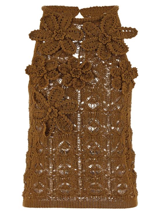 26SS 핑코 민소매 티셔츠 106863A3B8L25 Brown