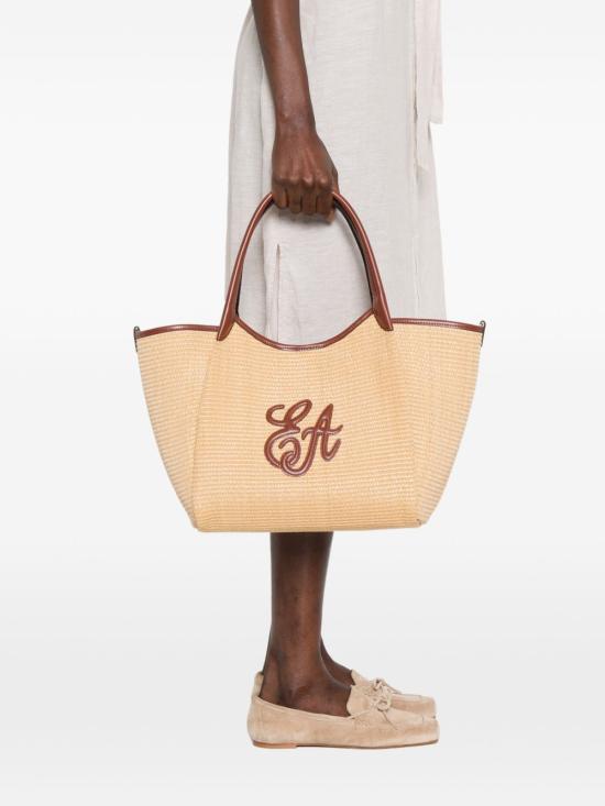 26SS 엠포리오 아르마니 토트백 EW001009 AF25819M1334 Leather Brown - EMPORIO ARMANI