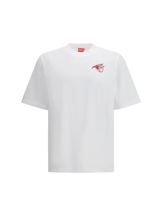 26SS 디젤 반팔 티셔츠 A224970PLAT 100 WHITE