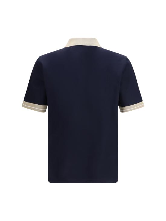 26SS 살바토레 페라가모 폴로 티셔츠 790984 001 BLUE - SALVATORE FERRAGAMO