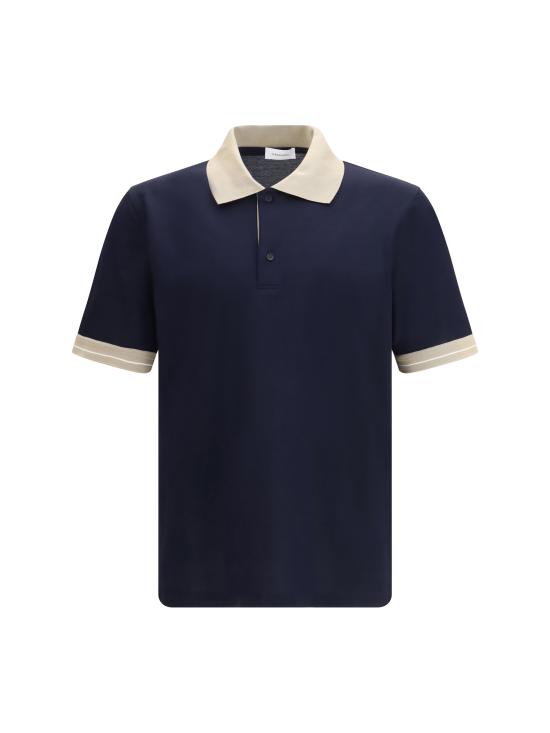 26SS 살바토레 페라가모 폴로 티셔츠 790984 001 BLUE