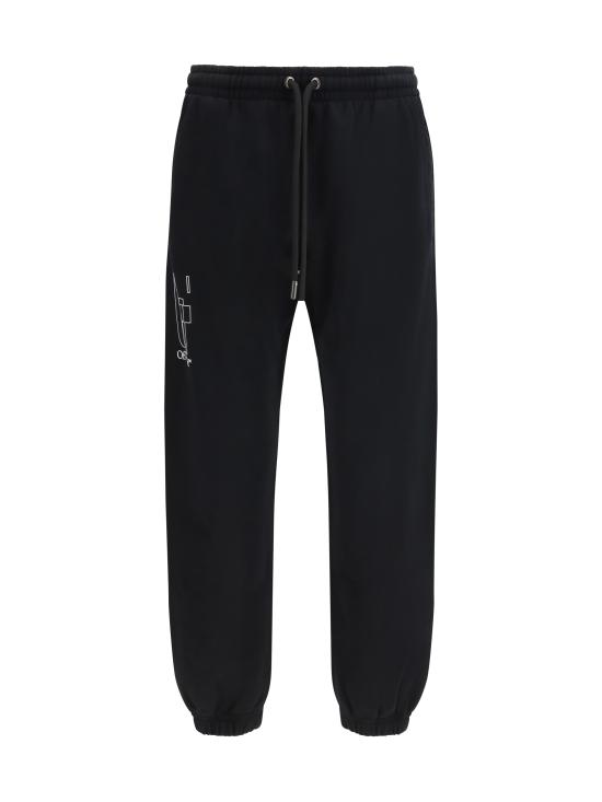 26SS 오프화이트 스트레이트 팬츠 44MCH057S26F002001 0001 BLACK