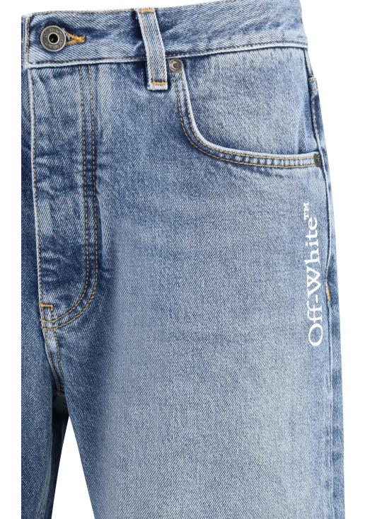 26SS 오프화이트 스트레이트 팬츠 44XYA18JS26D002400 4000 BLUE - OFF WHITE