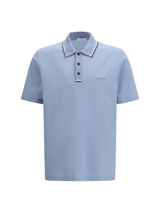 26SS 살바토레 페라가모 폴로 티셔츠 790957 001 LIGHT BLUE