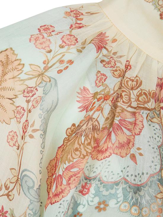 26SS 짐머만 셔츠 4273TRS263 WPFM WALLPAPER FLORAL MINT - ZIMMERMANN