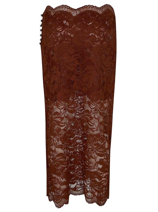 26SS 파코라반 미디 스커트 25HJJU598PA0170 P237 CINAMON BROWN