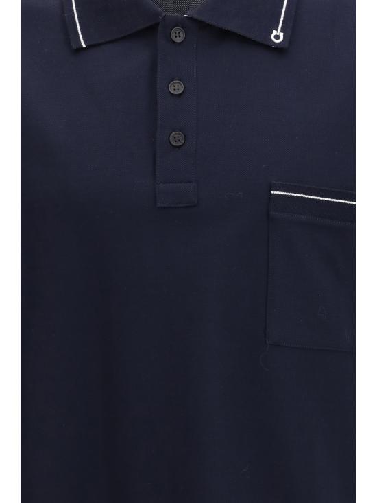 26SS 살바토레 페라가모 폴로 티셔츠 790948 002 BLUE - SALVATORE FERRAGAMO