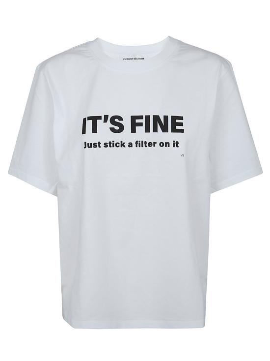 26SS 빅토리아 베컴 반팔 티셔츠 1126JTS 007232A 6 WHITE