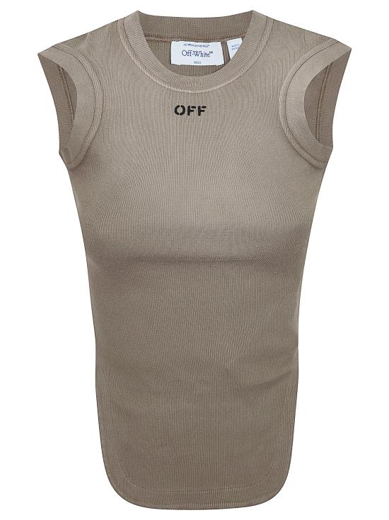 26SS 오프화이트 민소매 티셔츠 OWAD26XS26JE R001 6D10