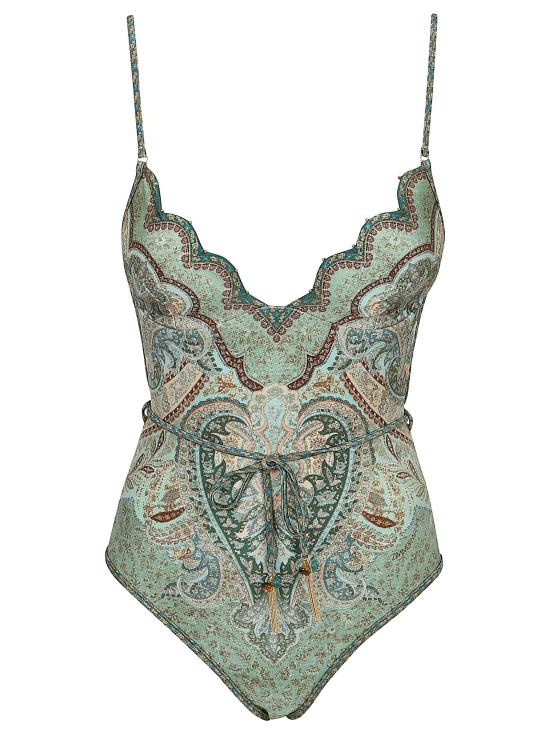 26SS 짐머만 바디수트 티셔츠 5755WRS262 TPTM TAPESTRY TEAL MULTI