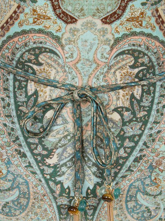 26SS 짐머만 바디수트 티셔츠 5755WRS262 TPTM TAPESTRY TEAL MULTI - ZIMMERMANN