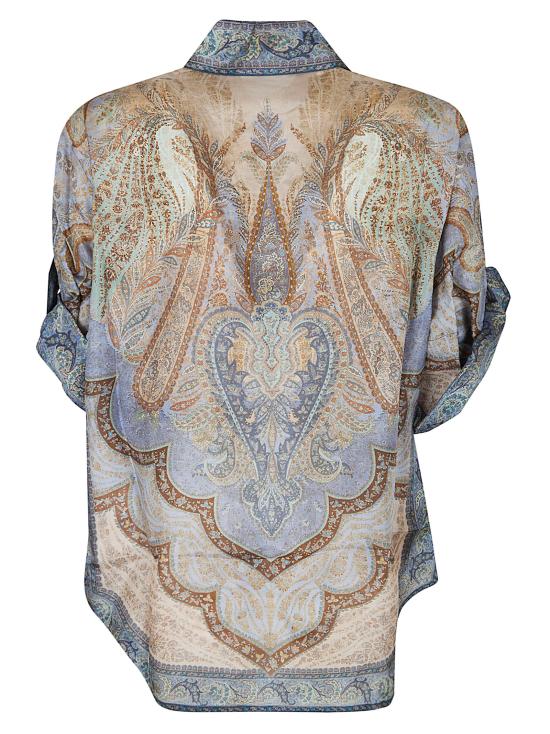 26SS 짐머만 셔츠 8624TRS262 TPBL TAPESTRY BLUE MULTI - ZIMMERMANN