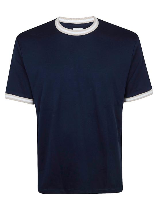 26SS 일레븐티 탑 M75TSHM13 TES0M291 110301 BLU TORTORA E BIANCO - ELEVENTY