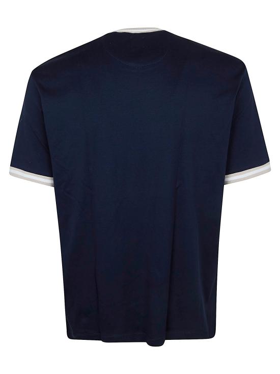 26SS 일레븐티 반팔 티셔츠 M75TSHM13 TES0M291 110301 BLU TORTORA E BIANCO - ELEVENTY